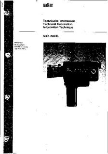 Nizo 206 XL manual. Camera Instructions.
